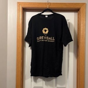 Black T-Shirt with Gold Logo